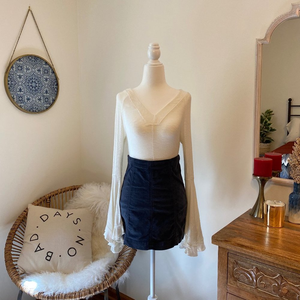 Free People Bell Sleeve Top